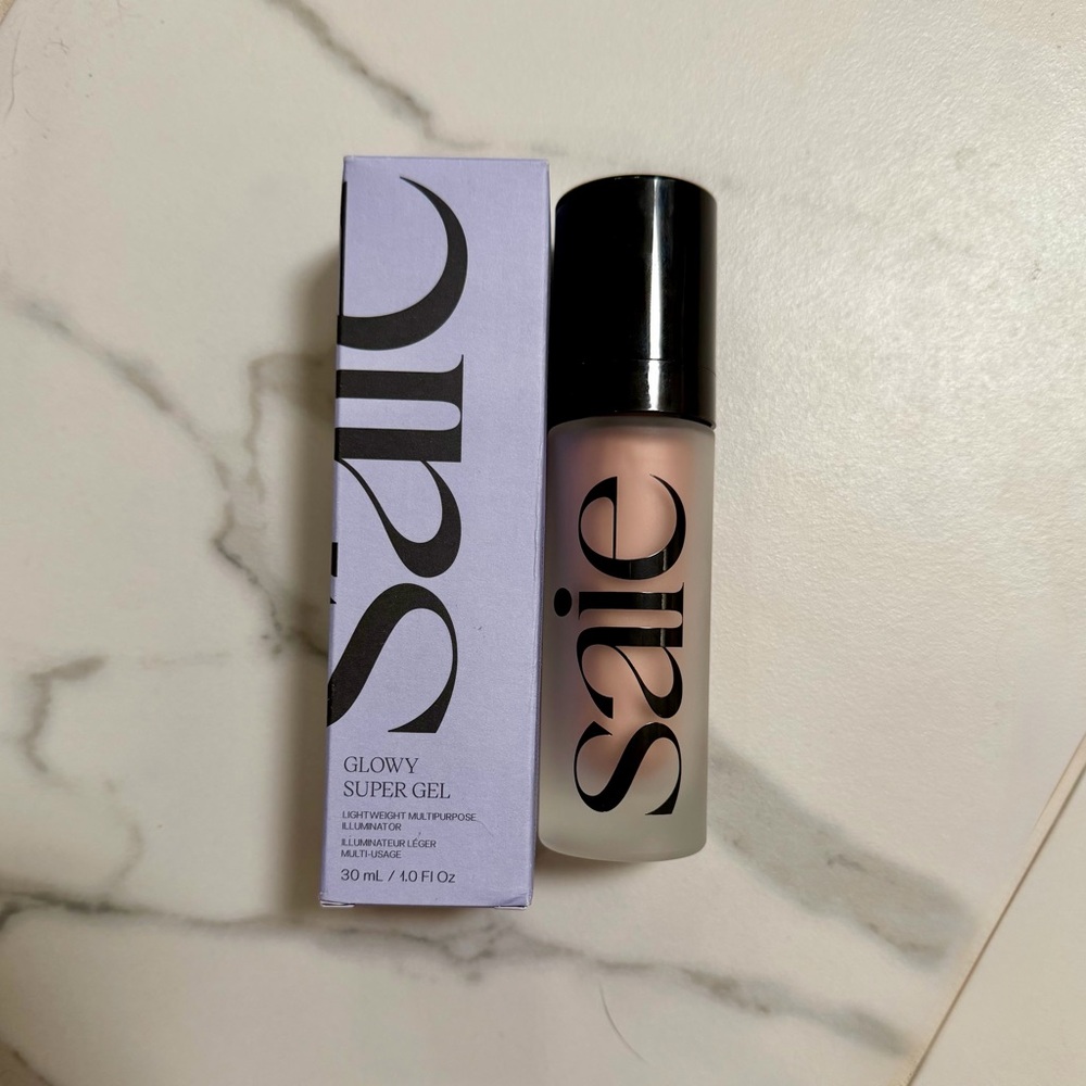 NEW Saie Glowy Super Gel Lightweight Multipurpose Illuminator in Roseglow 1 oz